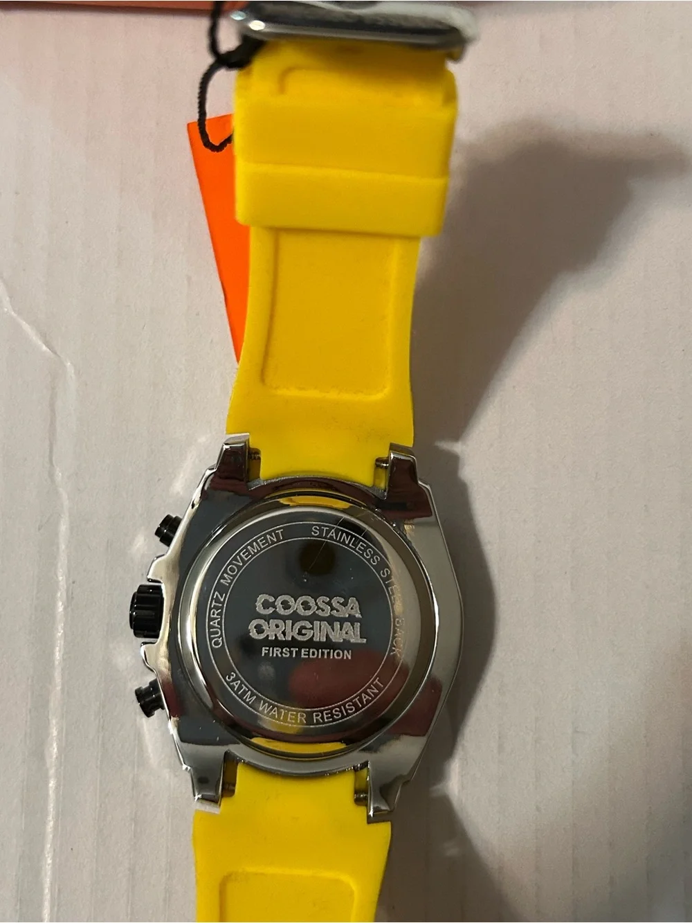 Men's Yellow Sport Chronograph Watch